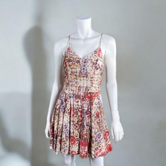 Lavender Brown Mini Fit and Flare Dress Multicolor, Size X-Small - Picture 15 of 16